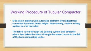 Dewatering and compacting machine | PPTX
