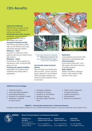 Community Based Sanitation (CBS) | PDF