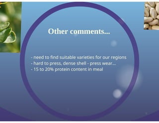 Dewavrin Oil Seed Production