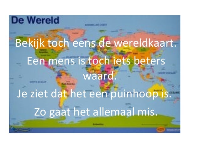 De wereld is een toverbal voorbeeld
