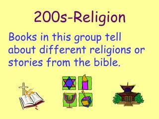 200s-Religion Books in this group tell about different religions or stories from the bible. 