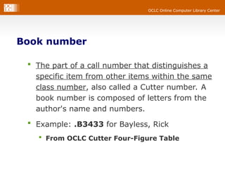 DDC Shelf Numbers DDC Number Building for shelf arrangement | PPT