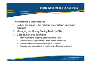 WATER for the FUTURE 2