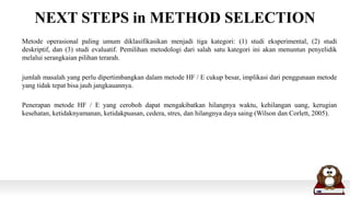 Human Factors and Ergonomic Methods | PPTX