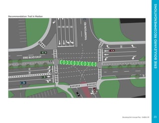 ERIECANALWAYTRAIL-ERIEBOULEVARD
Elevating Erie Concept Plan - DeWitt, NY
BUS
Gas
Vacant
Auto Zone
ERIE BLVD EAST
THOMPSONRD
Recommendation: Trail In Median
ERIEBOULEVARDRECOMMENDATIONS
23
 