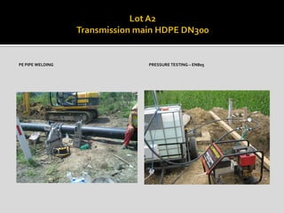 PE PIPE WELDING PRESSURE TESTING – EN805
 