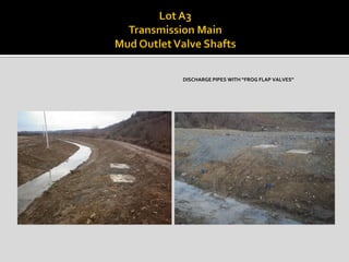 DISCHARGE PIPES WITH “FROG FLAP VALVES”
 