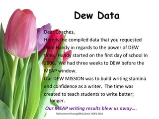Dew @ Svsu | PPT