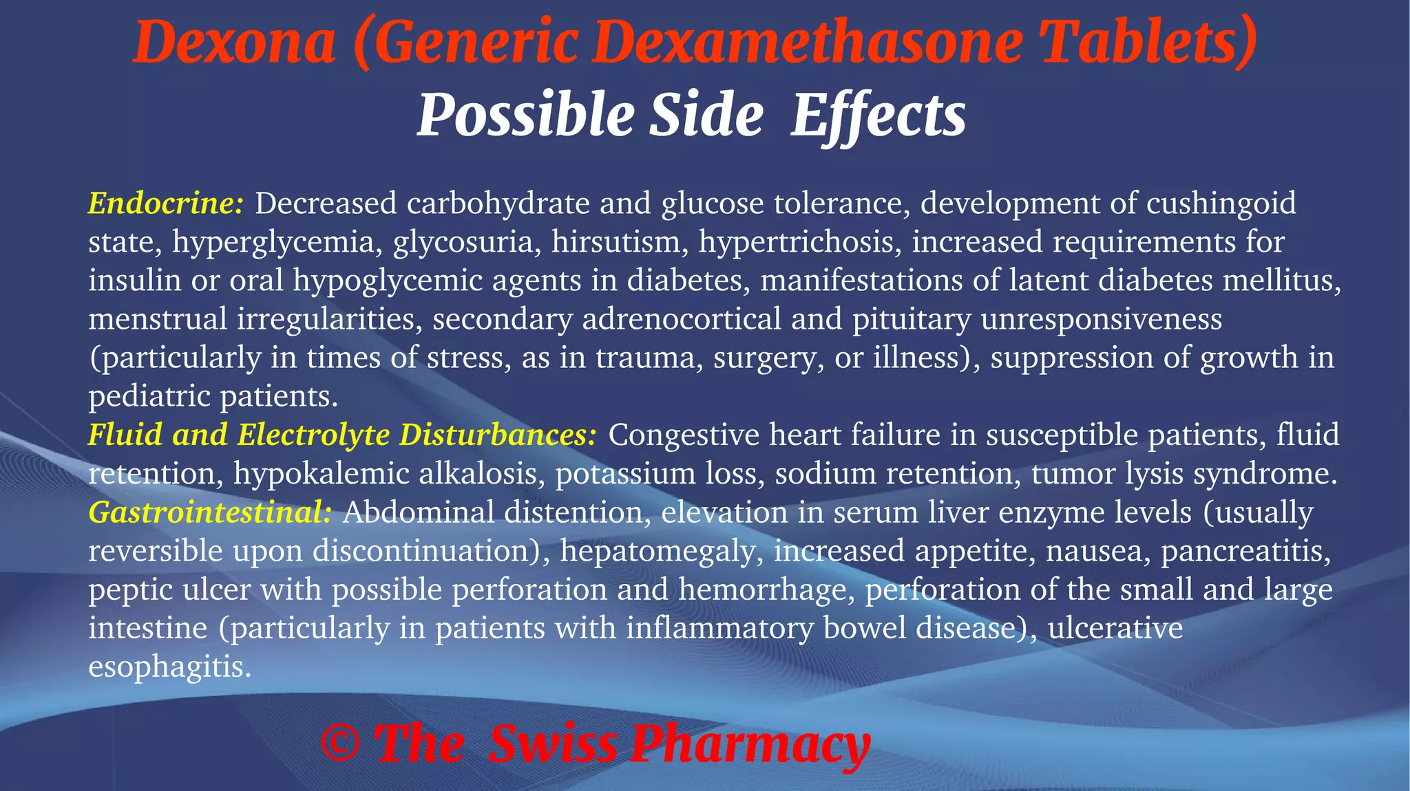 Dexona (Generic Dexamethasone Tablets) | PDF