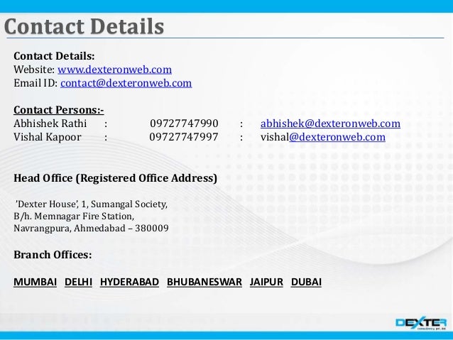 dexter consultancy pvt ltd office address
