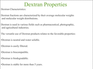 Dextran presentation | PPTX