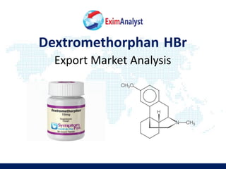 Dextromethorphan HBr
Export Market Analysis
 