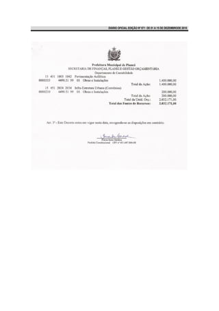 DIÁRIO OFICIAL EDIÇÃO Nº 871 DE 01 A 15 DE DEZEMBRODE 2010
 