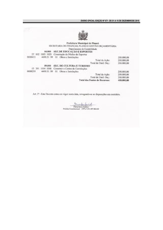 DIÁRIO OFICIAL EDIÇÃO Nº 871 DE 01 A 15 DE DEZEMBRODE 2010
 