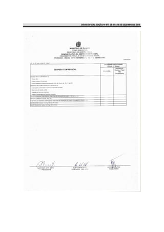 DIÁRIO OFICIAL EDIÇÃO Nº 871 DE 01 A 15 DE DEZEMBRODE 2010
 