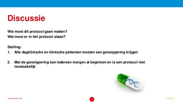 De zin en onzin van de cytochroom p450 bepaling - D. Diemans