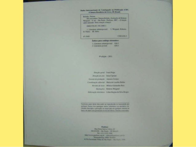 Dez sacizinhos de de Tatiana Belinky