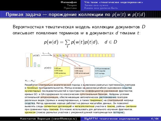 Df1 Ml Vorontsov Bigartm Topic Modelling Of Large Text Collecti