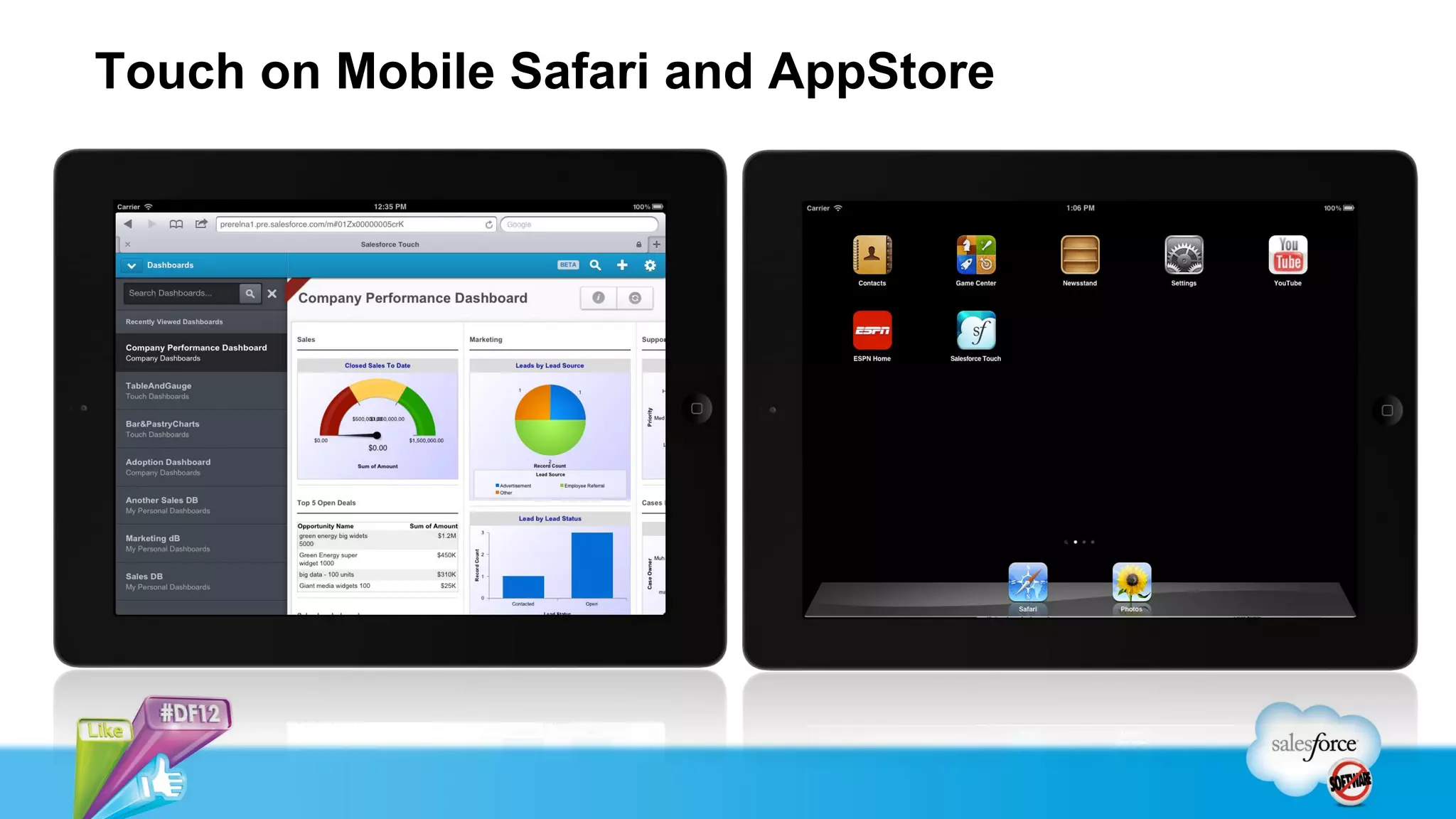 Touch on Mobile Safari and AppStore
 