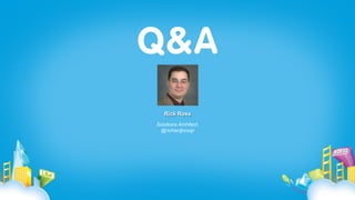 Rick Ross
Solutions Architect,
 @richardjrossjr
 