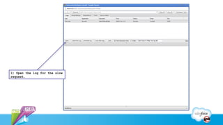 1) Open the log for the slow
request.
 
