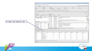 2) Open the Timeline tab.
 