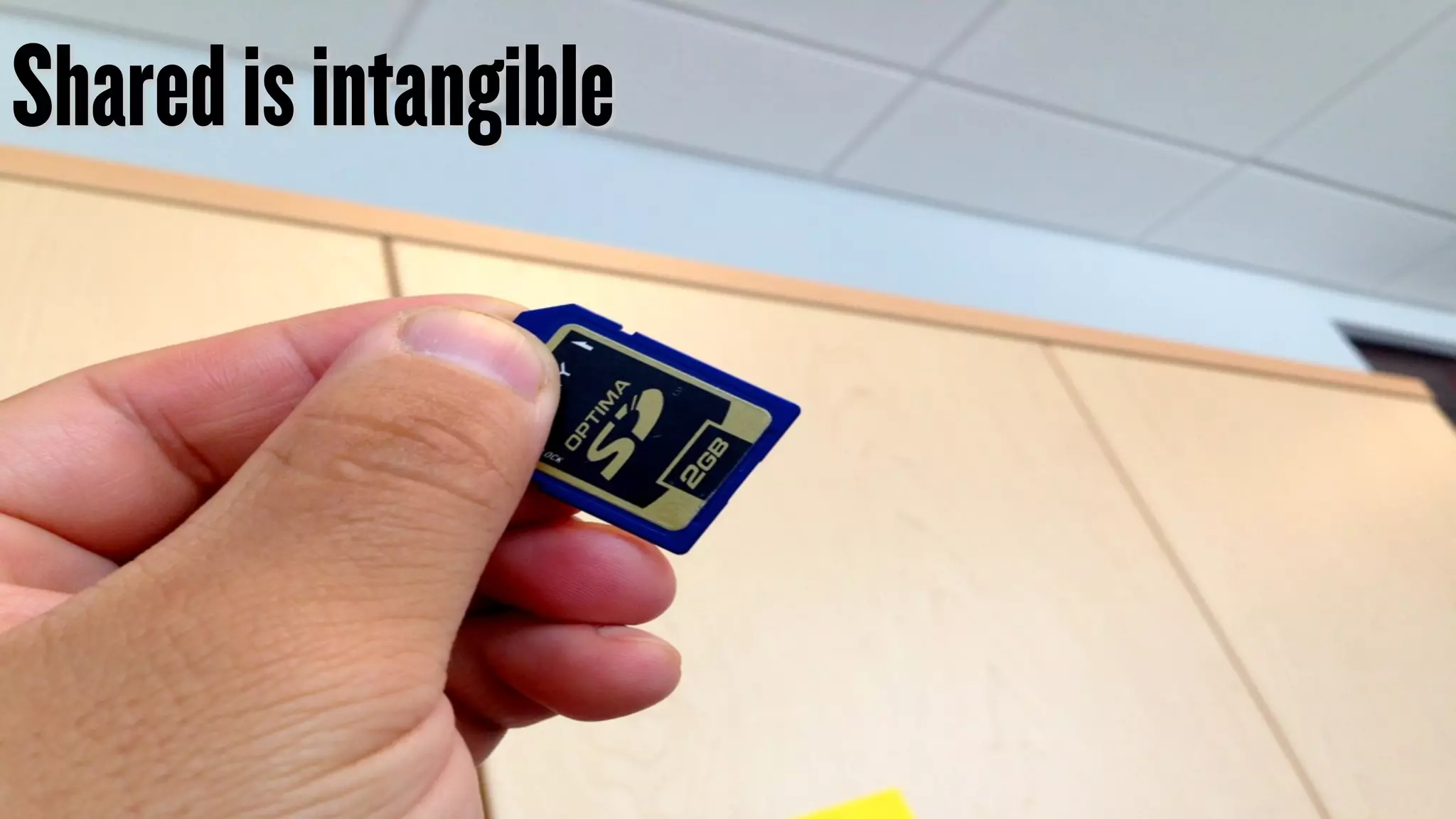 Shared is intangible

 