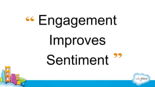Engagement
Improves
Sentiment

 