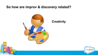 So how are improv & discovery related?

Creativity

 