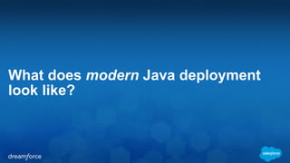 What does modern Java deployment 
look like? 
 