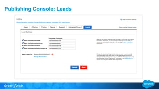 Publishing Console: Leads
 
