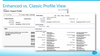 Enhanced vs. Classic Proﬁle View
 