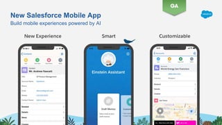 New Salesforce Mobile App
Build mobile experiences powered by AI
 
