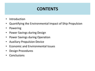 Reducing Ship Emissions: a Review of Potential Practical Improvements in the Propulsive Efficiency of Future Ships