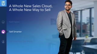A Whole New Sales Cloud,
A Whole New Way to Sell Krishna Bhagavan
Yelp
Sell Faster
Sell Smarter
Sell the Way You Want
 