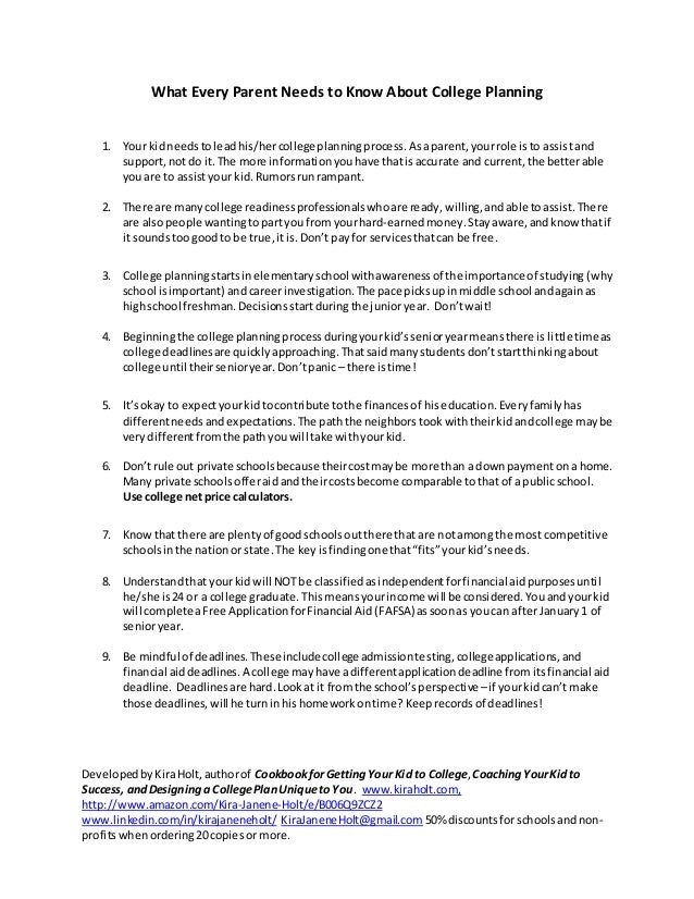 What Every Parent Needs To Understand >> What Every Parent Needs To Know About College Readiness What Every Parent Needs To Understand >> What Every Parent Needs To Know About College Readiness