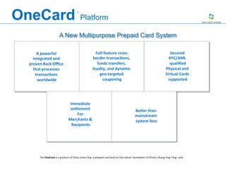 ONECARD FAQ | PDF