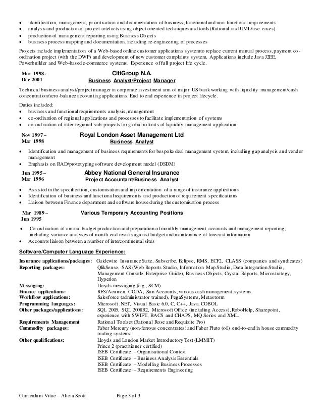 duties of business analyst