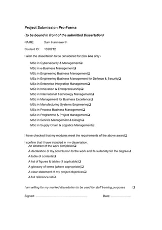 msc management dissertation pdf