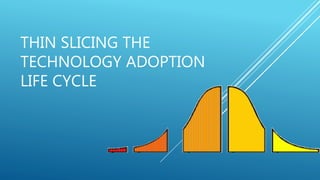 THIN SLICING THE
TECHNOLOGY ADOPTION
LIFE CYCLE
 