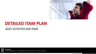 HGCONCEPT
IT Service Management | IT Asset Management | IT Service Operations | IT Process Automation 25
© 2016 HGConcept All Rights Reserved
DETAILED ITAM PLAN
ASSET ACTIVITIES AND TASKS
 