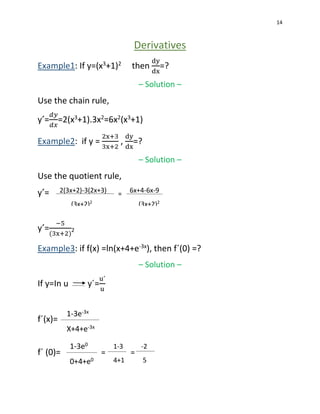 Calculusstudyguide