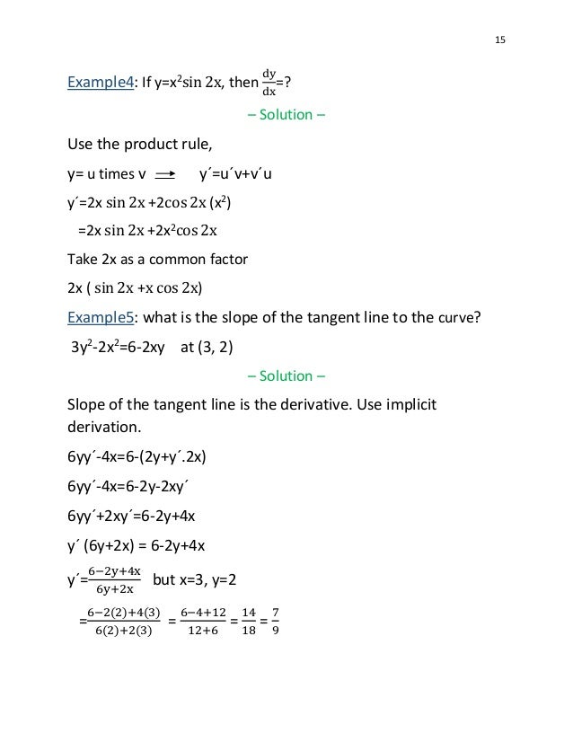 Calculusstudyguide