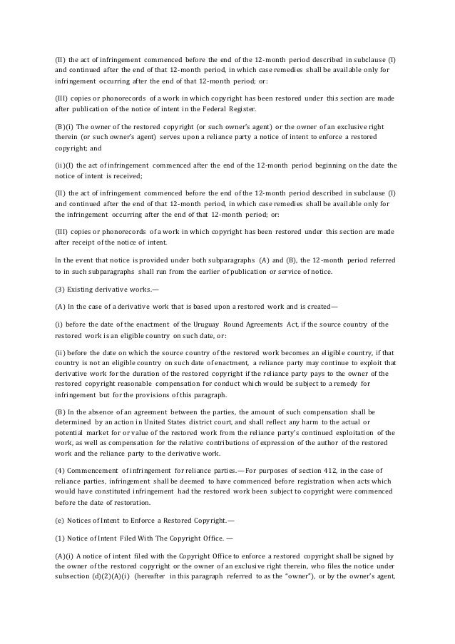 The Copyright Law Of The United States Of America
