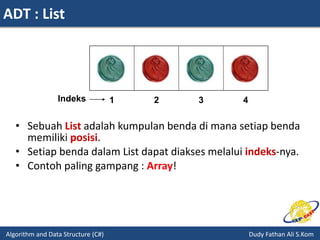 Algorithm & Data Structure - Pengantar | PPT