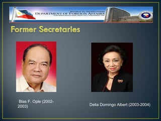 Blas F. Ople (2002-
2003)                  Delia Domingo Albert (2003-2004)
 