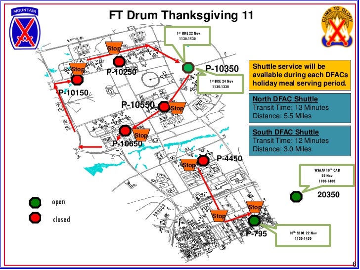 Dfac Holiday Meal Menu and Schedule Nov 2011