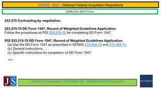 Government Contracting - DFARS Part 253 - Forms - Win Federal Contracts ...