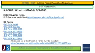 Dfar Forms Government Contracting - DFARS Part 253 - Forms - Win Federal Contracts ...