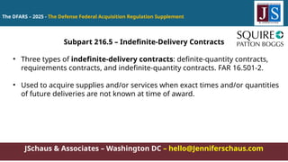 DFARS 216 - Types Of Contracts - Defense Contracting | PPTX